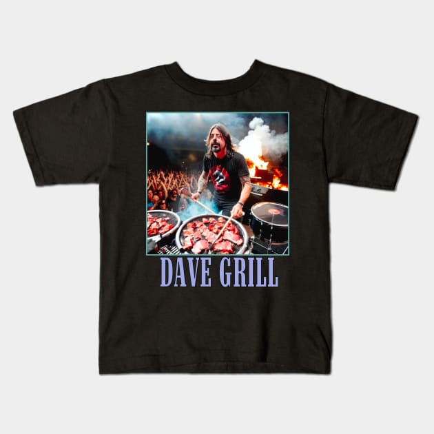 Dave Grill 7 Kids T-Shirt by blueversion